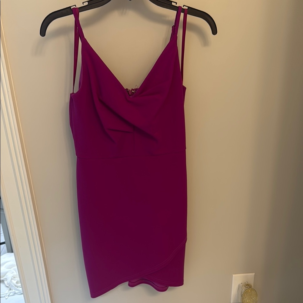 fab'rik Pink Slip Mini Dress Sleeveless Cocktail